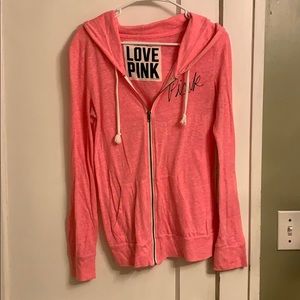 PINK zip up hoodie